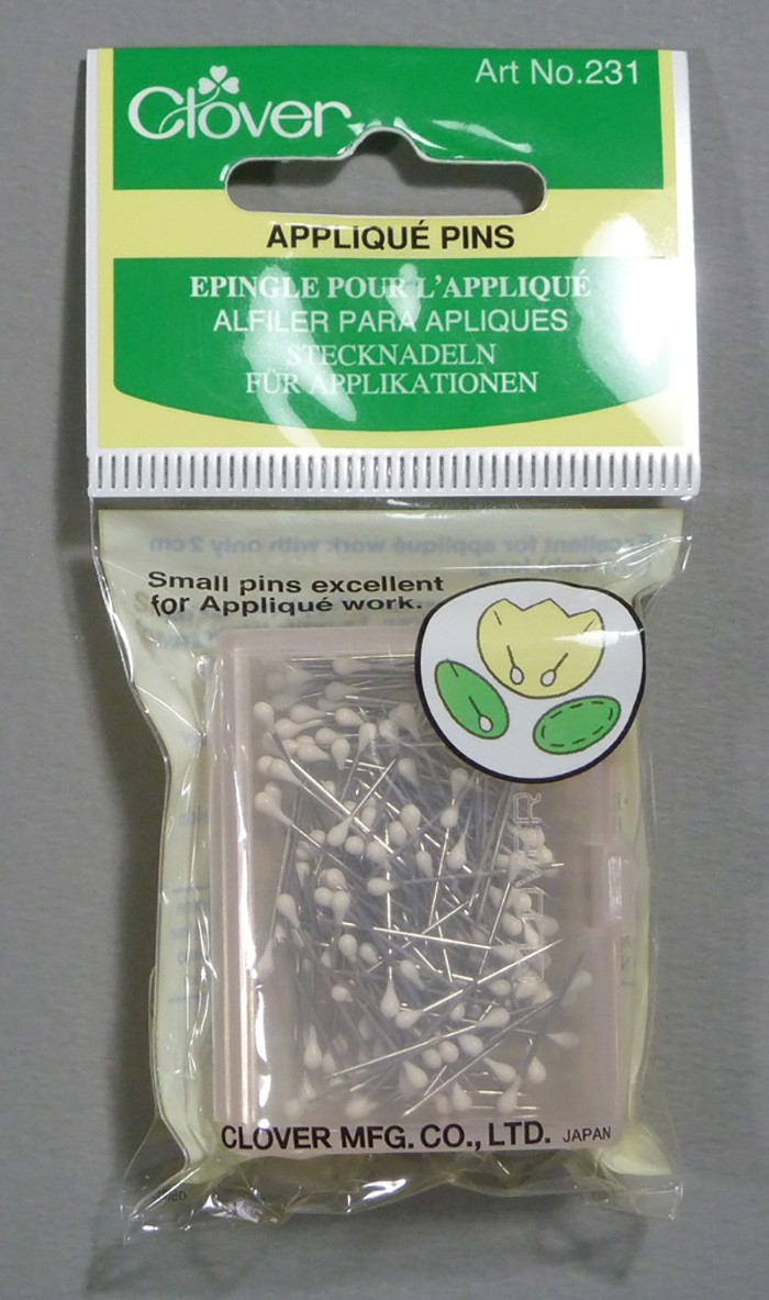 Applique pins (Clover) Hobby Time