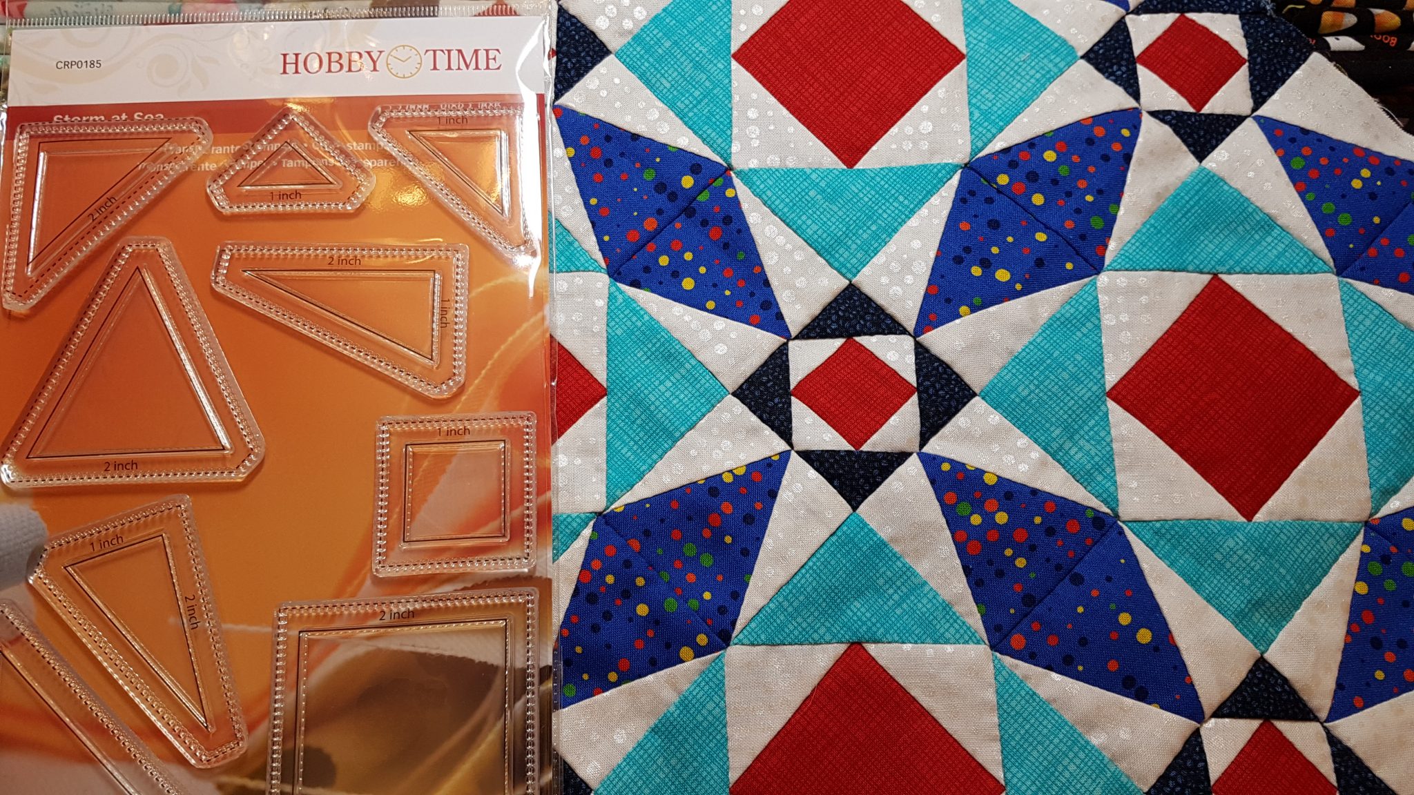 Transparante Quiltstempel CRP0185 Storm at Sea Hobby Time