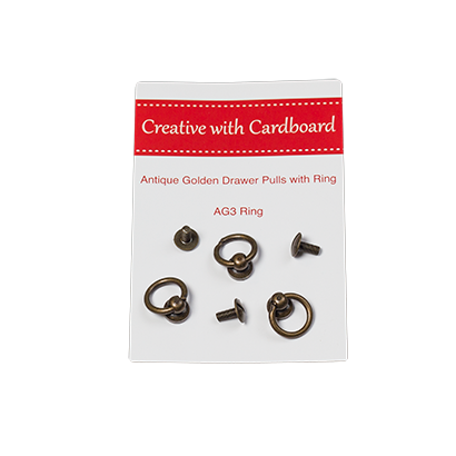 Knopjes met ring Antiek Goud
