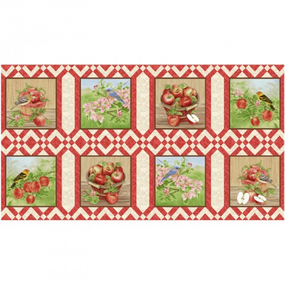 Panel met appels en vogels Panel met appels en vogels
