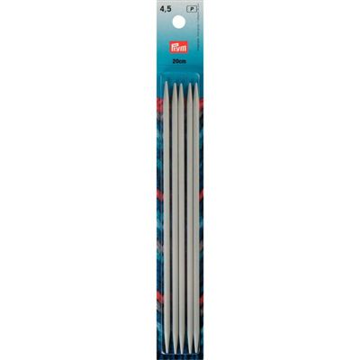 Prym 5 breinaalden zonder knop 4.5mm 20cm