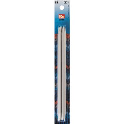 Prym 5 breinaalden zonder knop 5.5mm 20cm