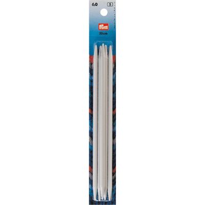 Prym 5 breinaalden zonder knop 6.0 mm 20cm