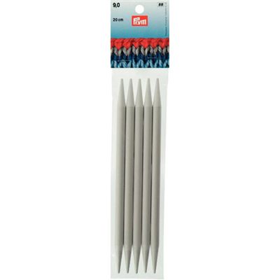 Prym 5 breinaalden zonder knop 9.0 mm 20cm