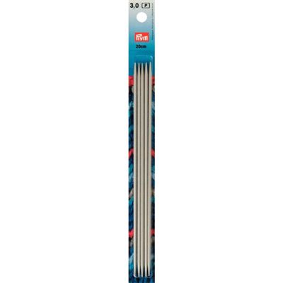 Prym 5 breinaalden zonder knop 3.0 mm 20cm