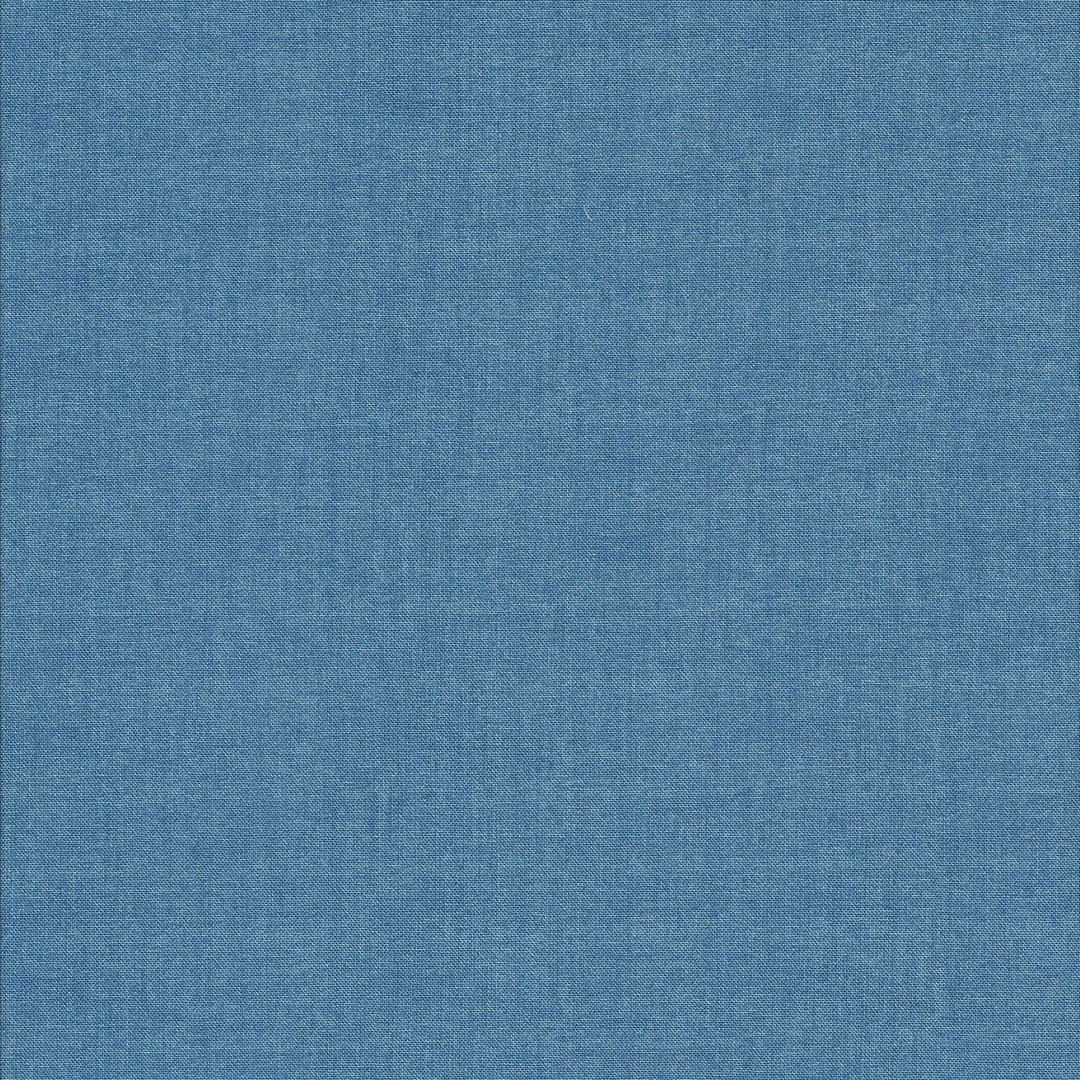 Blauwe linnenachtige quiltstof