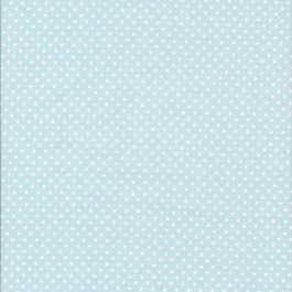 Licht blauwe stof met witte stippen-Makower Spot-on
