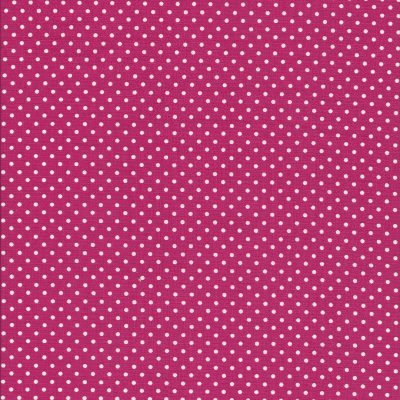 Hard Roze stof met witte stippen-Makower Spot On