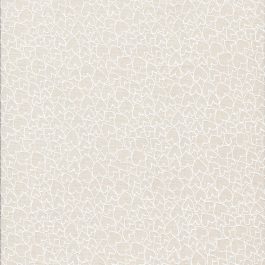 Pastel zalmkleur stof met witte hartjes