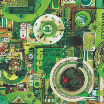 Zomerse quiltstof in donker groen en licht groen kleuren-Northcott