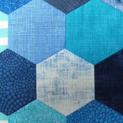 Transparante Quiltstempel CRP0195 Hexagonnen en Pentagon