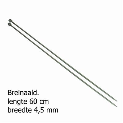 Pony breinaalden 4.5mm 60cm