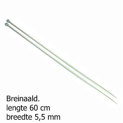 Pony breinaalden 5.5mm 60cm
