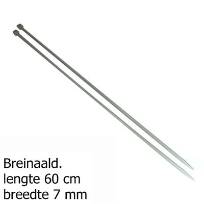 Pony breinaalden 7mm 60cm