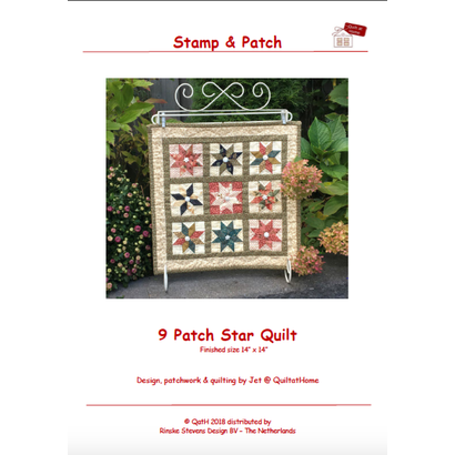 Quiltpatroon 9 Patch Star Quilt