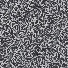 Witte stof met zwarte Paisleymotief-Quilting Treasures