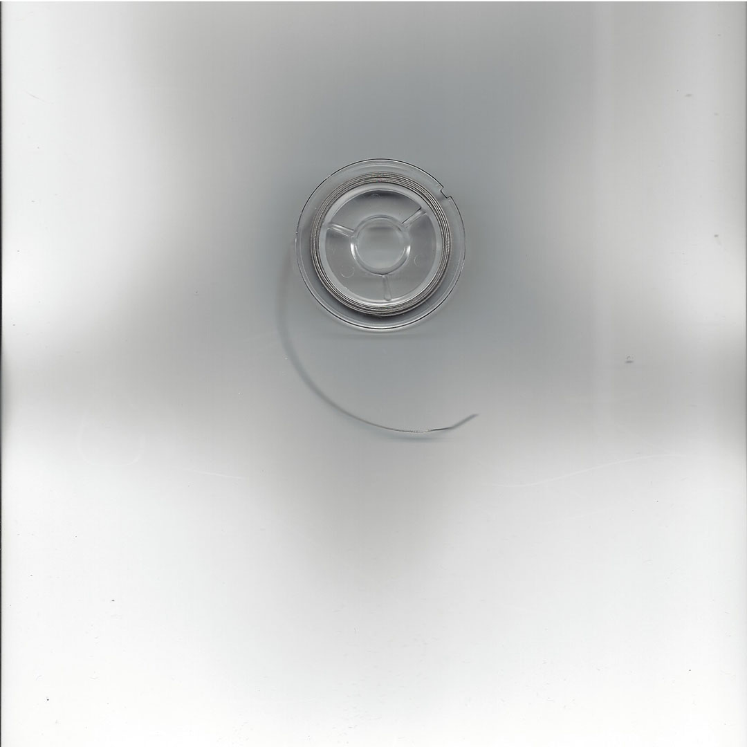 Kralen rijgdraad-gecoat staaldraad zilverkleur 0.45 mm