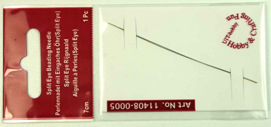 Splijtnaald Kralennaald 7 cm