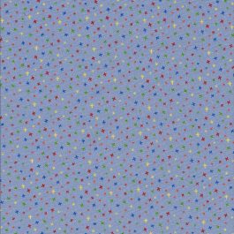 Blauwe stof met sterretjes