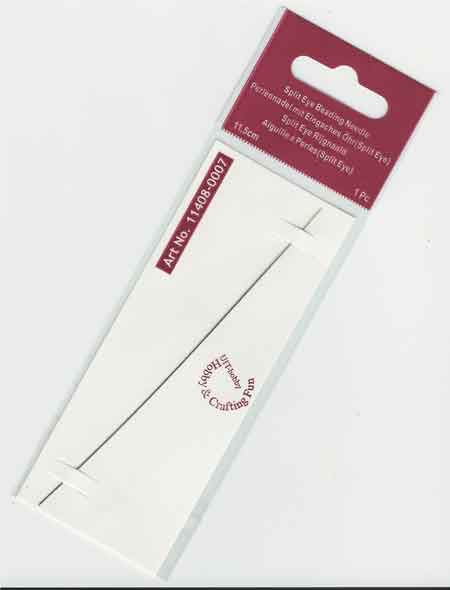 Splijtnaald Kralennaald 11 cm