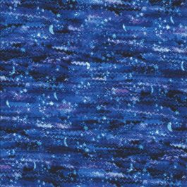 Blauw paarse stof met sterretjes