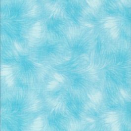 Lichte aqua blauw groene stof met veren motief