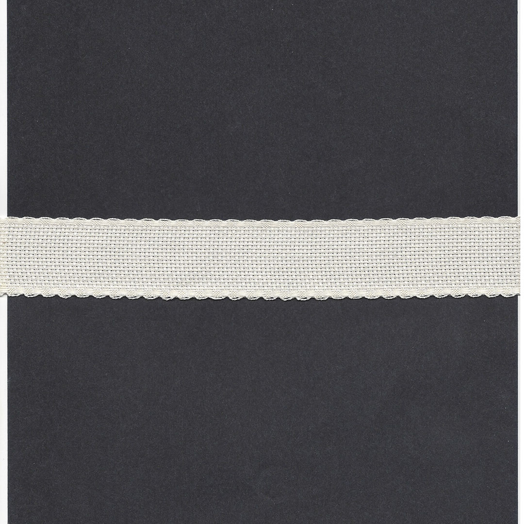 Borduurband Aïda 3cm br. Ecru 5.4 dr.