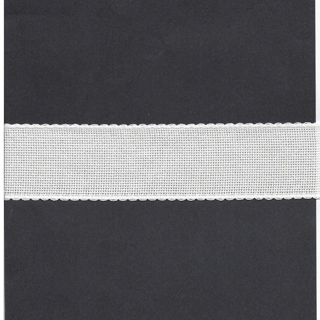 Borduurband Aïda 5cm br. roomwit 5.4 dr.