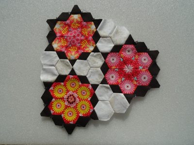 Transparante Quiltstempel CRP0031 Hexagonnen