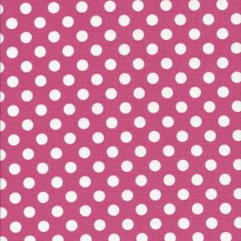 Roze stof met witte stippen-Maywood