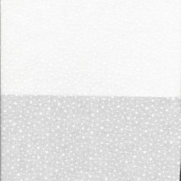 Witte stof met witte stipjes en sterretjes-Maywood