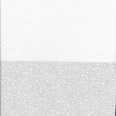 Witte stof met witte stipjes en sterretjes-Maywood