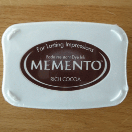 Stempel inktkussen donker bruin Rich Cocoa-Memento