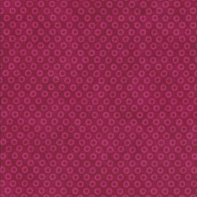 Fuchia roze stof met cirkels-Northcott