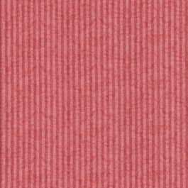 Coral rode stof met lichte en donkere strepen-Quilting Tresures