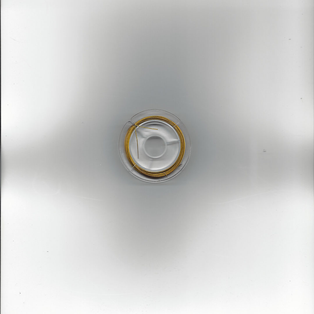 Kralen rijgdraad-gecoat staaldraad goudkleur 0.45 mm